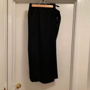Liz Claiborne black long wool skirt. 100% wool exterior.